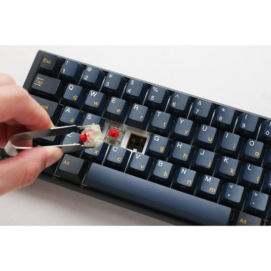 Ducky one 3 pro mini rgb mechanisch gaming toetsenbord (zwart, us lay-out (qwerty), cherry mx2a blue, 60%, rgb led, double-shot pbt, quack mechanics, hot swap)