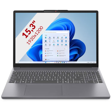 Lenovo ideapad slim 3 15irh10 (83k100tbmh) 15.3 laptop (grijs | core i5-13420h | intel uhd graphics | 24 gb | 512 gb ssd)