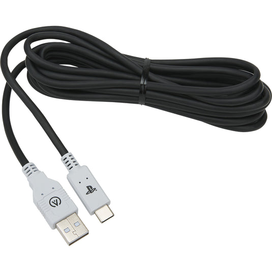 Powera usb-c-kabel voor playstation 5 (zwart wit, 3 meter)