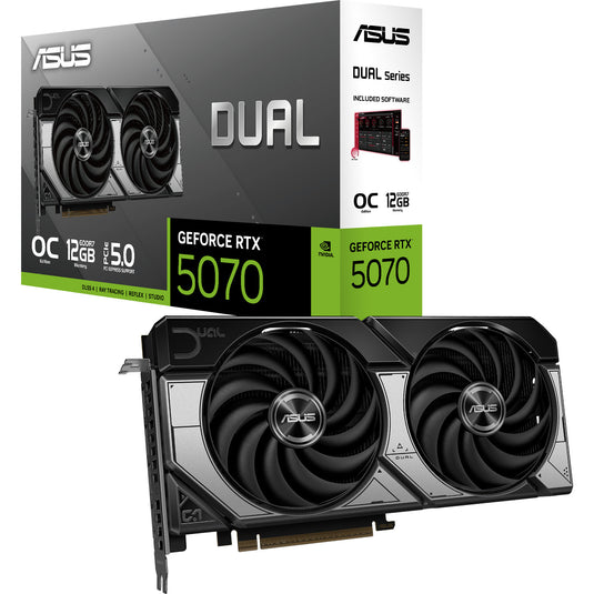 Asus dual geforce rtx 5070 oc grafische kaart (3x displayport, 1x hdmi)