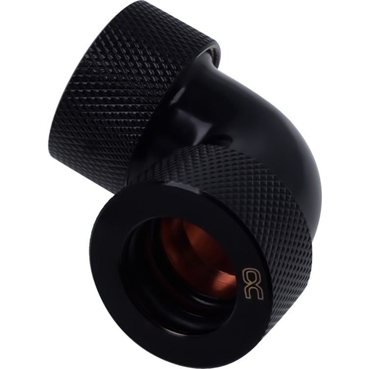 Load image into Gallery viewer, Alphacool eiszapfen 16mm ht fitting l-connector 90° aansluiting (zwart)
