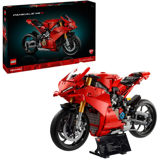 Lego technic - ducati panigale v4 s motor constructiespeelgoed (42202)