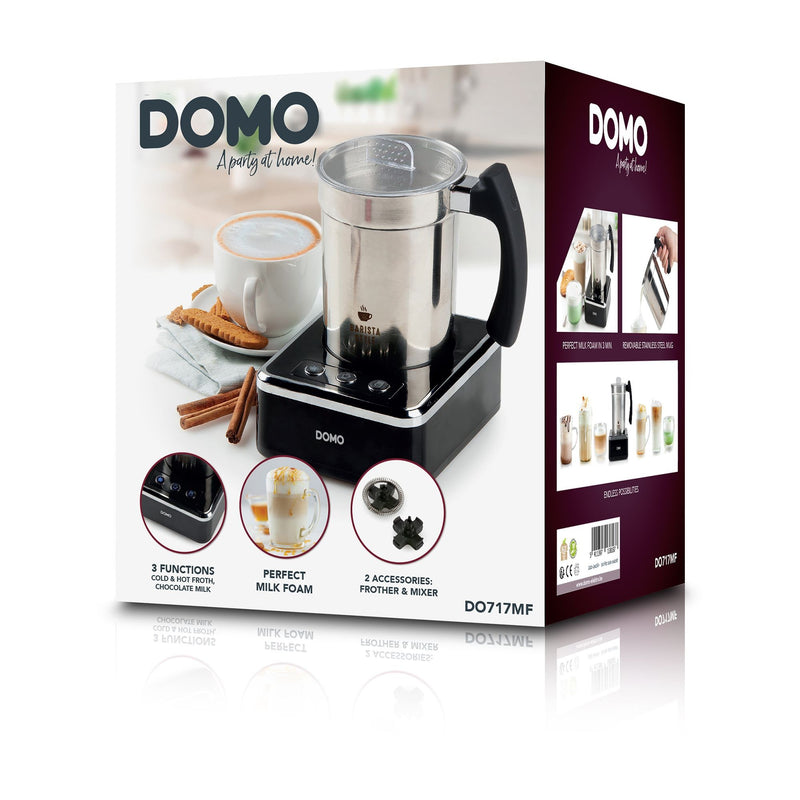 Load image into Gallery viewer, Domo melkopschuimer do717mf (inox zwart)
