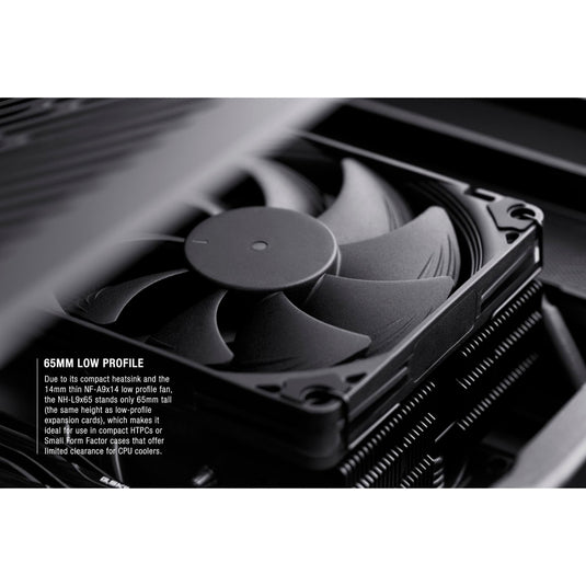 Noctua nh-l9x65 chromax.black cpu-koeler (zwart, 4-pin pwm-aansluiting)