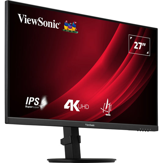 Viewsonic vg2708-4k 27 monitor (zwart (mat), 2x hdmi, 1x displayport)