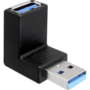 Delock usb3.0 adapter (zwart, 90°)