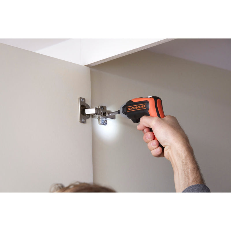 Load image into Gallery viewer, Black+decker 3,6v lithium-ion rapid driver accuschroevendraaier schroefboor (oranje zwart)
