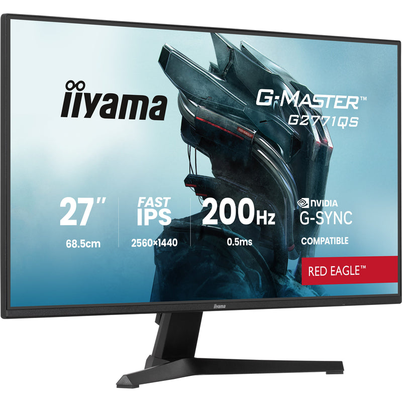Load image into Gallery viewer, Iiyama g-master red eagle g2771qs-b1 27 gaming monitor (zwart, 2x hdmi, displayport, 200 hz)
