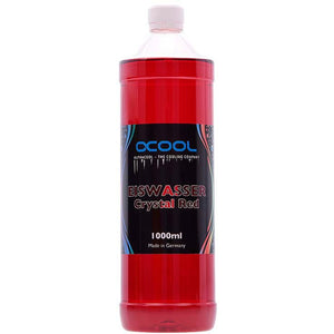 Alphacool eiswasser crystal red koelmiddel (rood, 1000 ml)
