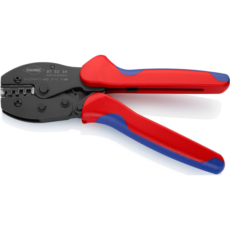 Load image into Gallery viewer, Knipex preciforce 97 52 34 sb krimptang (rood blauw, isolieren, crimpen 0,1 - 2,5mm²)
