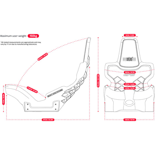 Next level racing elite formula seat gamestoel (zwart)