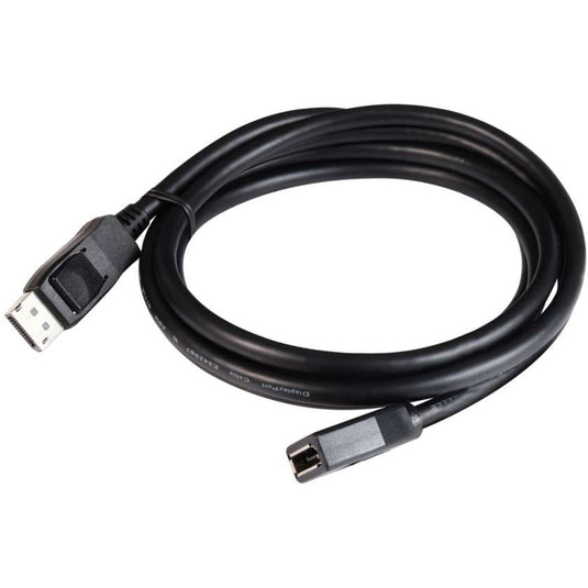 Club 3d displayport 1.4 hbr3 verlengkabel (zwart, 2 meter)