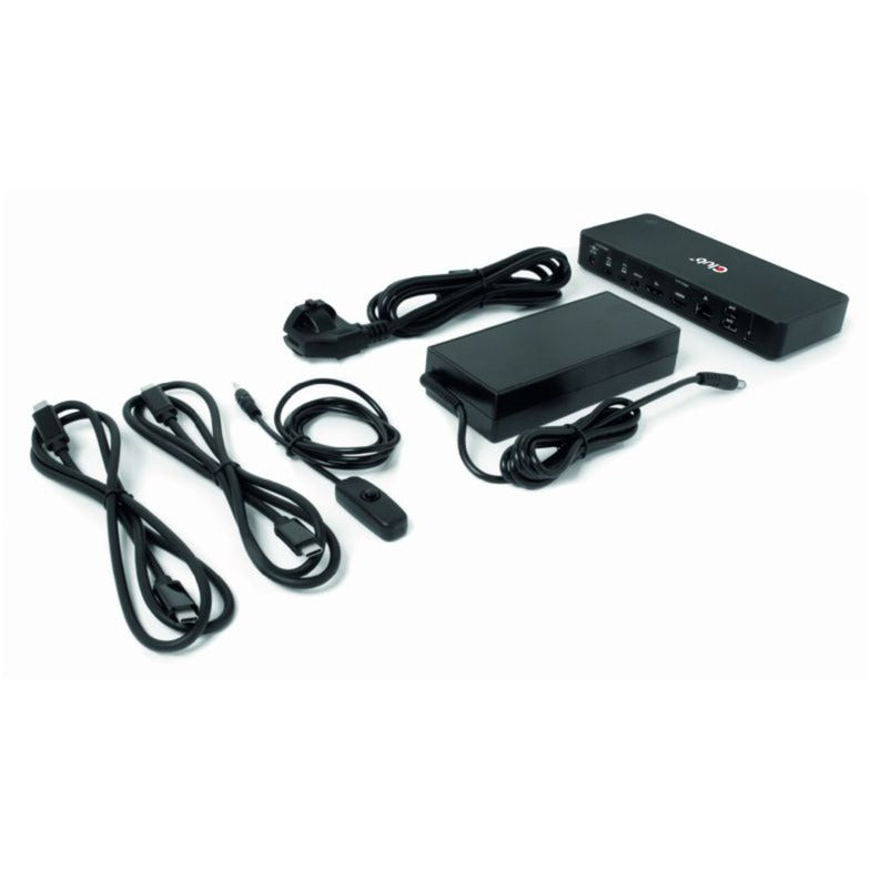 Load image into Gallery viewer, Club 3d displayport hdmi dock 4k60hz dockingstation (zwart, met kvm-functionaliteit)
