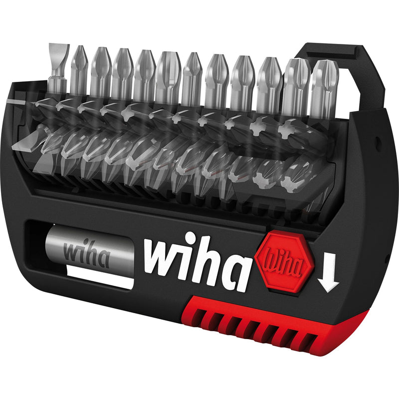 Load image into Gallery viewer, Wiha bitset flipselector standard 25 mm (zwart rood, torx® 13-delig 1 4 c6,3 met riemclip)
