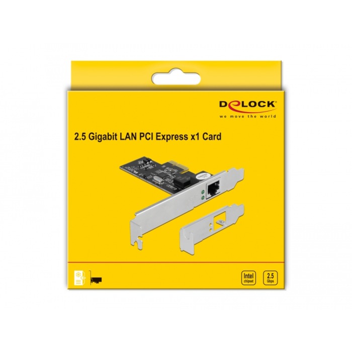 Load image into Gallery viewer, Delock pci express x1 card naar 1x rj45 2,5 gigabit lan i225 netwerkadapter
