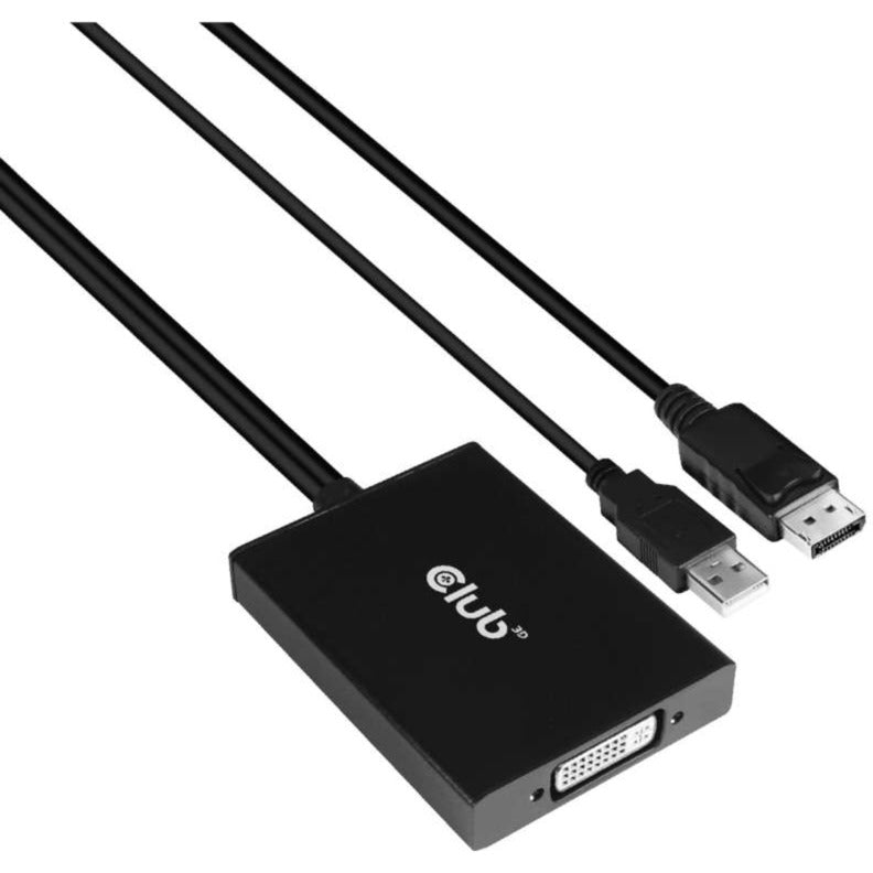 Load image into Gallery viewer, Club 3d displayport to dual link dvi-d hdcp off version active adapter for apple cinema displays (zwart)
