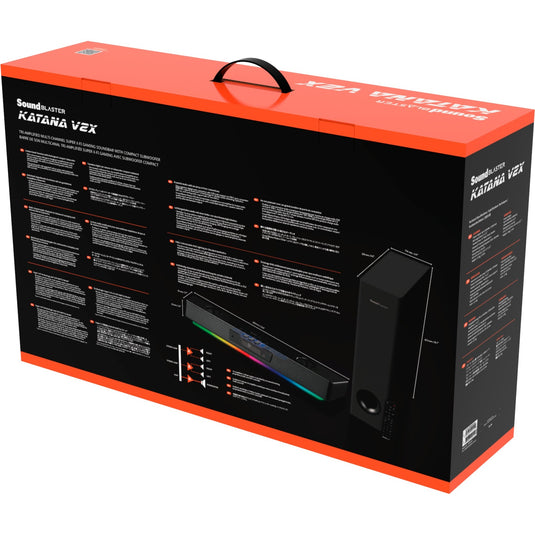 Creative sound blaster katana v2x soundbar (zwart)