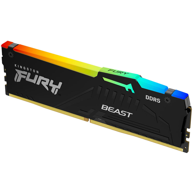 Load image into Gallery viewer, Kingston fury 32 gb ddr5-6000 werkgeheugen (zwart, kf560c36bbe2a-32, beast rgb, xmp 3.0, expo)
