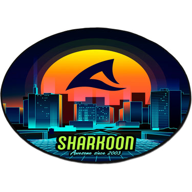 Sharkoon sfm11 floor mat (retro) beschermingsmat (blauw geel)