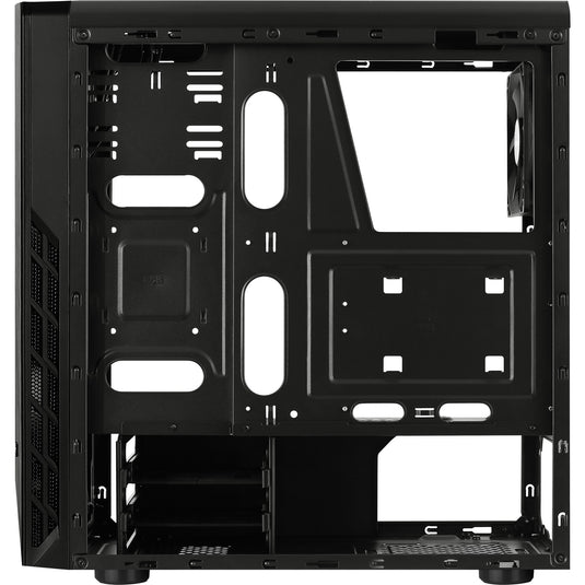 Aerocool rift midi tower behuizing (zwart | 3x usb-a | rgb | window)