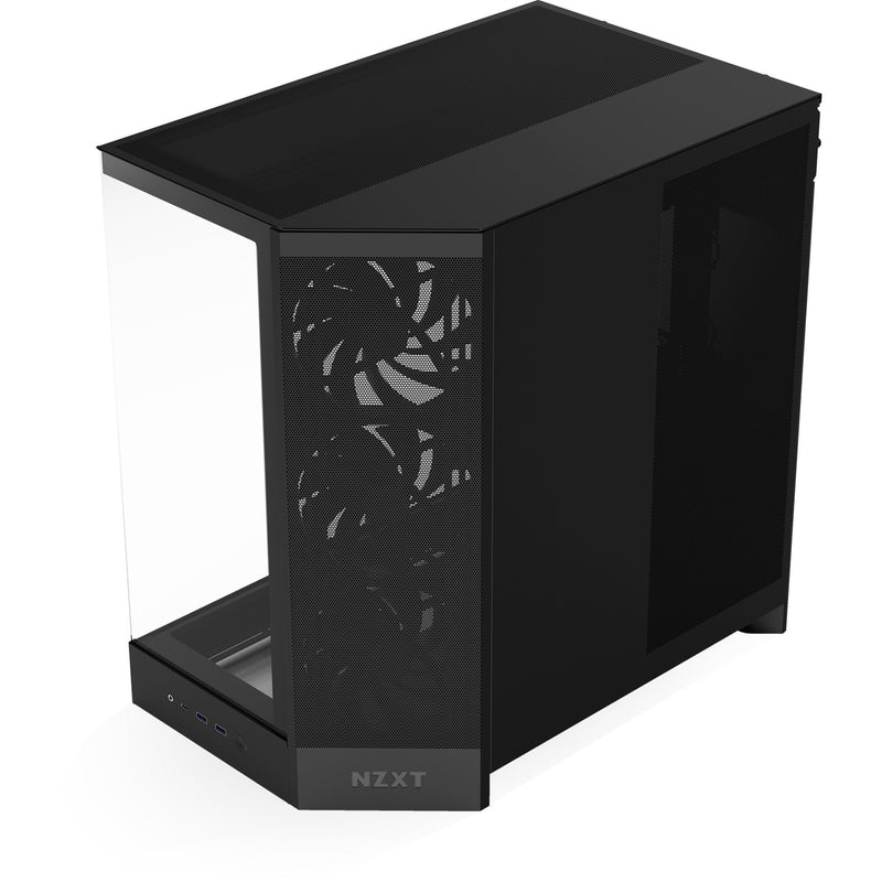 Load image into Gallery viewer, Nzxt h9 flow midi tower behuizing (zwart (mat) | 2x usb-a | 1x usb-c | tempered glass)
