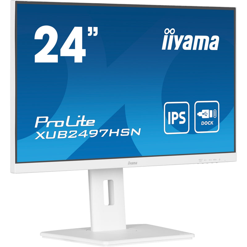 Load image into Gallery viewer, Iiyama prolite xub2497hsn-w2 23.8 monitor (wit, hdmi, displayport, 3x usb-a, usb-c, rj-45)
