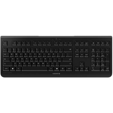 Cherry kw 3000 toetsenbord (zwart, eu lay-out (qwerty), rubberdome, 100%, 2,4ghz)