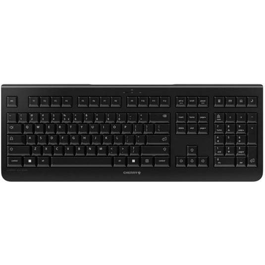 Cherry kw 3000, toetsenbord (zwart, eu lay-out (qwerty), rubberdome, 2,4ghz)