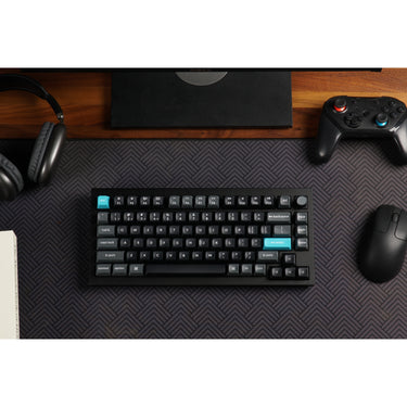 Keychron q1 ultra-m3 8k wireless custom mechanical keyboard (zwart, us lay-out (qwerty), silk pom brown, 75%, rgb, hot swap, 8k, 2.4 ghz | bluetooth 5.2 | usb-c)