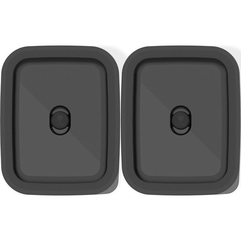 Load image into Gallery viewer, Weber works prep containers (set van 2) (roestvrij staal, 2 roestvrijstalen vershoudbakjes met deksel, 1,8 liter per bakje)
