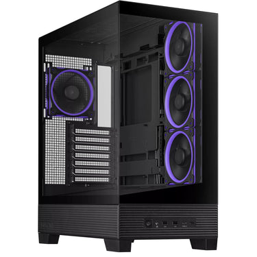 Asus a31 plus midi tower behuizing (zwart | 2x usb-a | 2x usb-c | tempered glass)