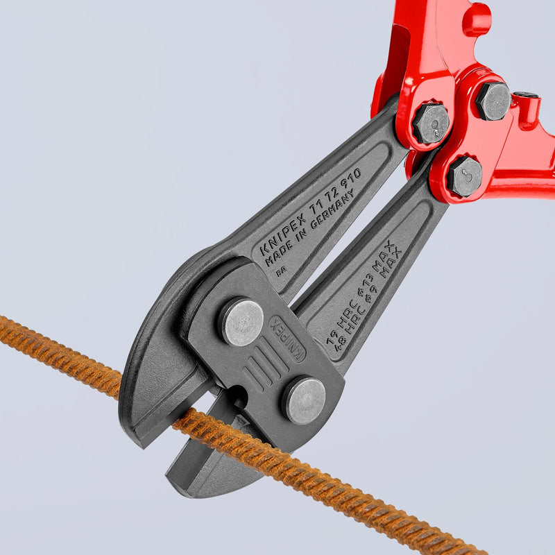 Load image into Gallery viewer, Knipex boutensnijder 71 72 910 kniptang (rood blauw, middensnijder, geschroefd scharnier)
