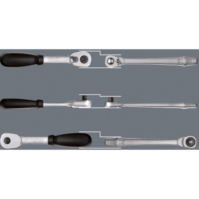 Load image into Gallery viewer, Wera 8100 sa 11 zyklop metal-ratelset, 28‑delig gereedschapsset (omschakelpal, 1 4 -aandrijving)
