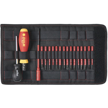 Wiha momentschroevendraaierset torquevario-s electric (rood geel, 19-delig, 0,8 - 5 nm)