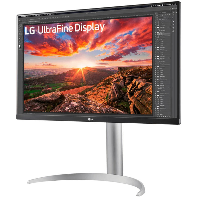 Chargez l'image dans la visionneuse de la galerie, Lg ultrafine 27up850k-w 27 4k uhd monitor (zilver zwart, 2x hdmi, displayport, 2x usb-a, usb-c)
