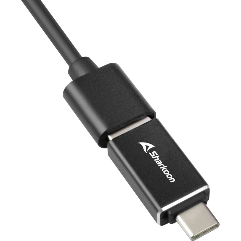 Load image into Gallery viewer, Sharkoon 4-port usb 3.2 gen 1 aluminium usb-hub (zwart)
