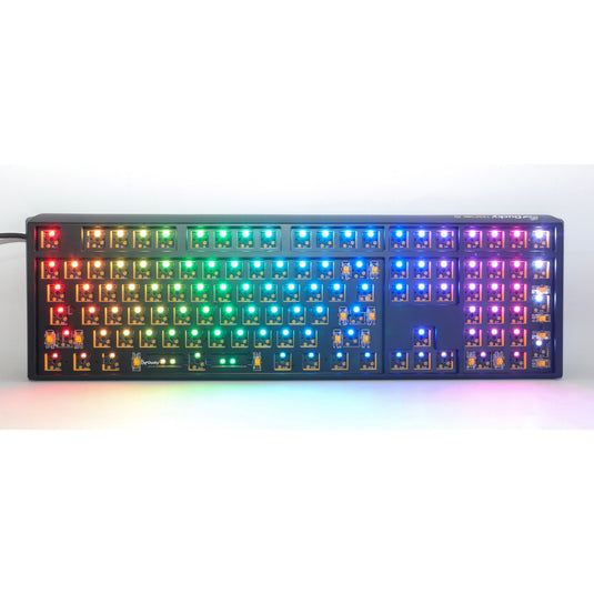 Ducky one 3 ansi layout barebone, toetsenbord (zwart zwart, us lay-out, rgb leds, hot swap, barebone)