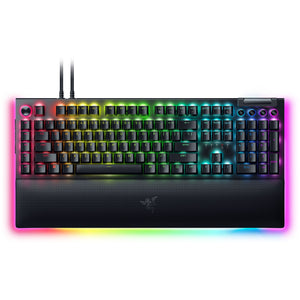 Razer blackwidow v4 pro, gaming toetsenbord (zwart, us lay-out, green, rgb leds, doubleshot abs)