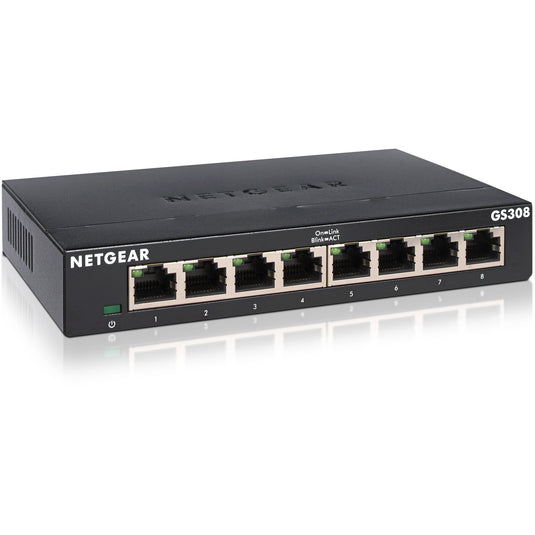 Netgear gs308 switch (zwart)