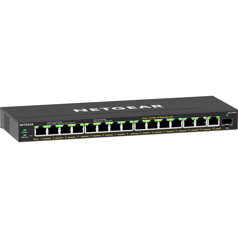 ギャラリービューアに画像をロードする, Netgear gs316epp switch (zwart)
