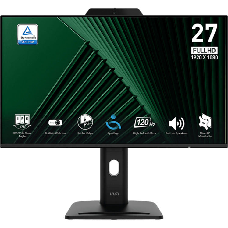 Load image into Gallery viewer, Msi pro mp272pmg 27 monitor (zwart, hdmi, displayport, vga, 2x usb-a, usb-b, 120 hz)
