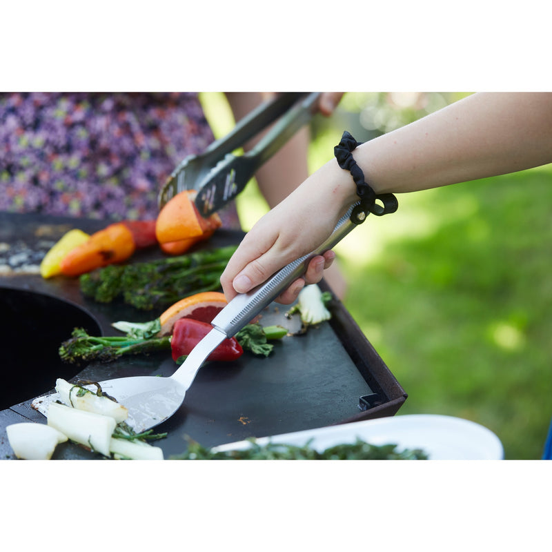 Load image into Gallery viewer, Barbecook premium set van plancha spatels uit rvs 33cm
