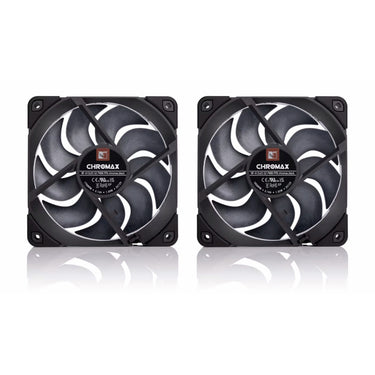 Noctua nf-a12x25 g2 pwm sx2-pp chromax.black case fans (zwart, 2 stuks, 120 x 120 x 25 mm)