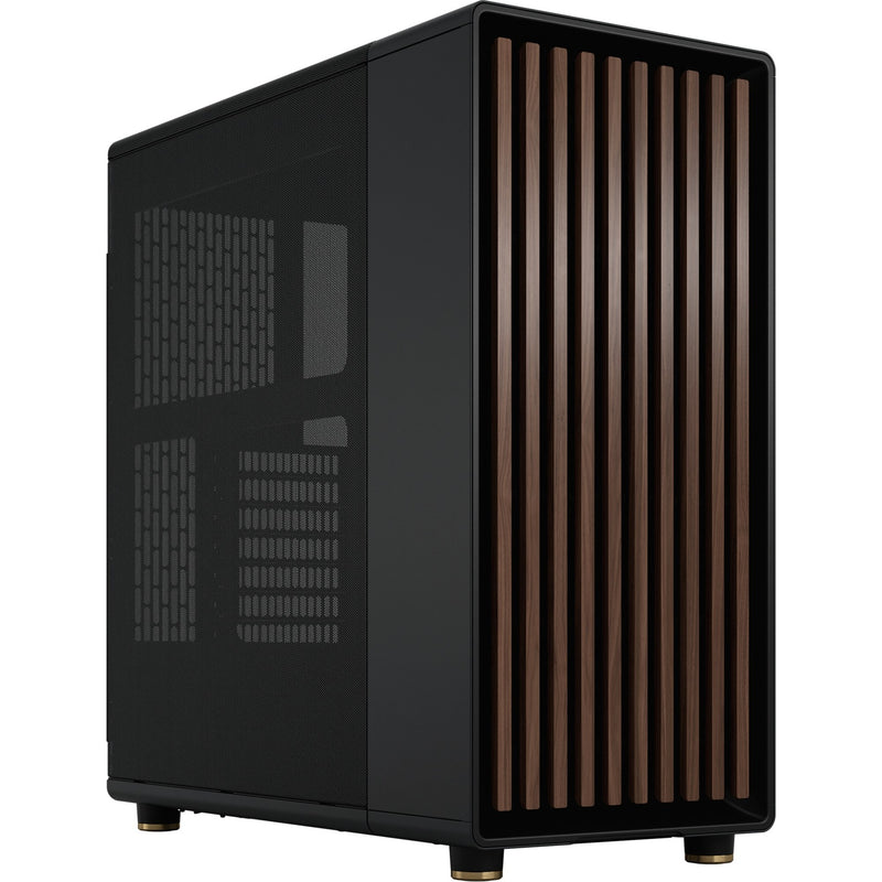 Load image into Gallery viewer, Fractal design north midi tower behuizing (zwart houtkleur | 2x usb-a | 1x usb-c)
