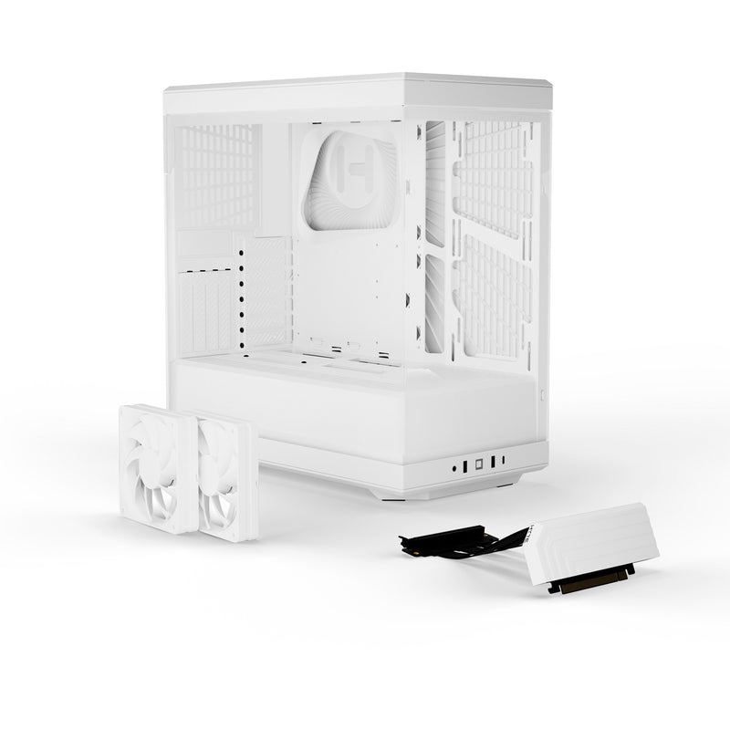 Load image into Gallery viewer, Hyte y40 midi tower behuizing (wit | 2x usb-a | 1x usb-c | tempered glass)

