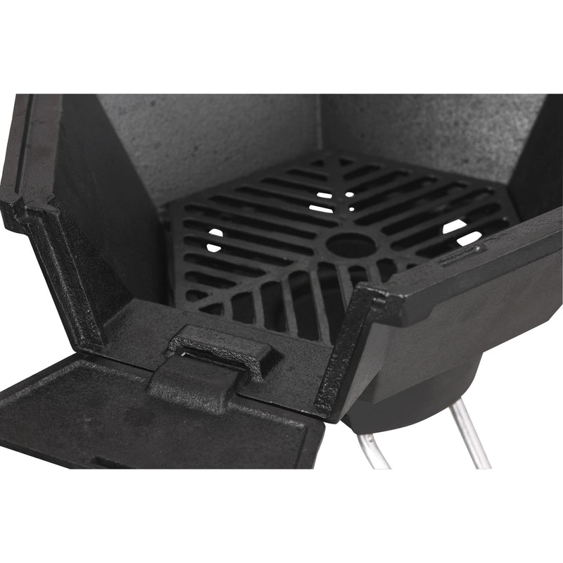 Cargue la imagen en el visor de la galería, The windmill kibo grill model 3.0 houtskoolbarbecue (zwart)
