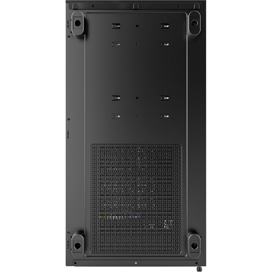 Montech xr midi tower behuizing (zwart | 2x usb-a | 1x usb-c | rgb | tempered glass)