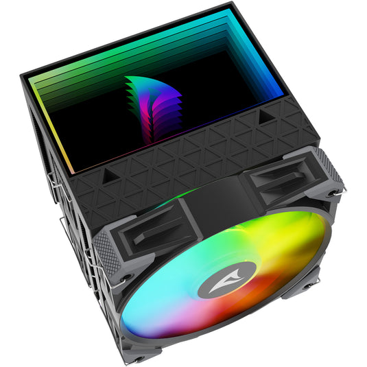 Sharkoon a60 rgb cpu-koeler (zwart, 4-pins pwm fan-connector)