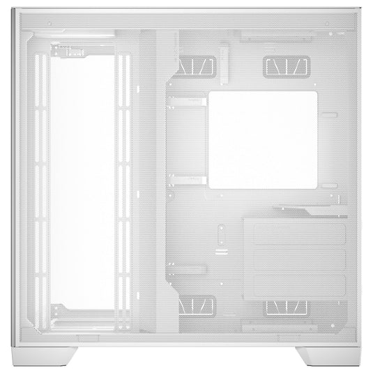Antec c8 midi tower behuizing (wit zilver | 2x usb-a | 1x usb-c | tempered glass)