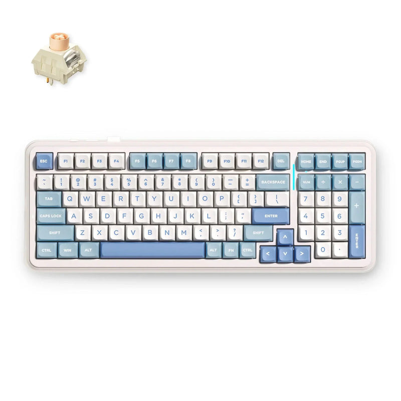 Load image into Gallery viewer, Mchose k99 v2 wireless mechanical blue, gaming toetsenbord (us lay-out)
